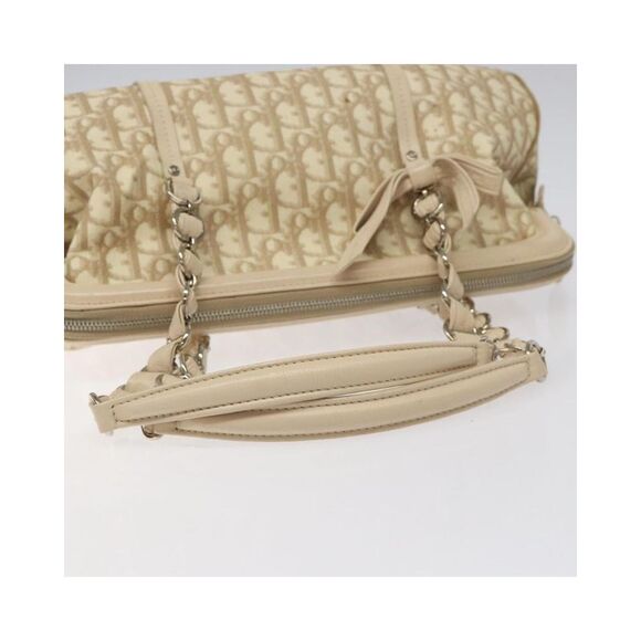 Pre Loved Dior Trotter Women Beige Handbags - Picture 7 of 8